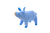 Peluche Cochon Bleu 