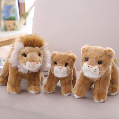 Belle Qualité Famille Lion Doudou