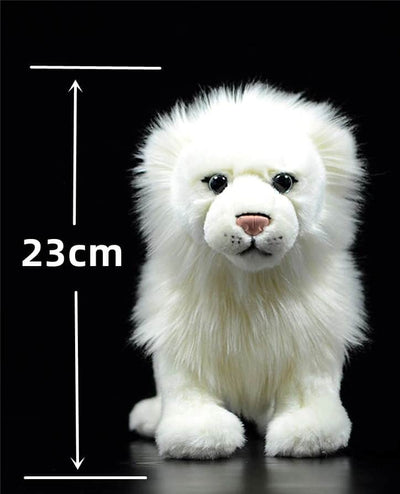 Jolie Petite Peluche Lion Blanc Haute Qualité