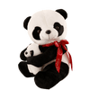 Doudou Panda Nœud Rouge